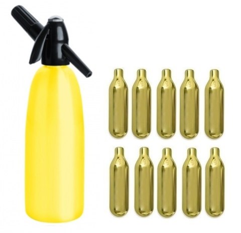 Syfon do Wody Saturator 1l Żółty + 10 Naboi | ART QUICK SODA SA-01 J_10