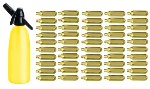 Syfon do Wody Saturator 1l Żółty + 50 Naboi | ART QUICK SODA SA-01 J_50