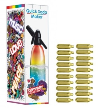 Syfon do Wody Tęczowy Summer Edition + 20 Naboi | GASTROPROFIT SA-01J_20