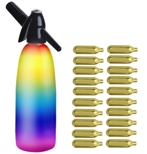 Syfon do Wody Tęczowy Summer Edition + 20 Naboi | GASTROPROFIT SA-01J_20