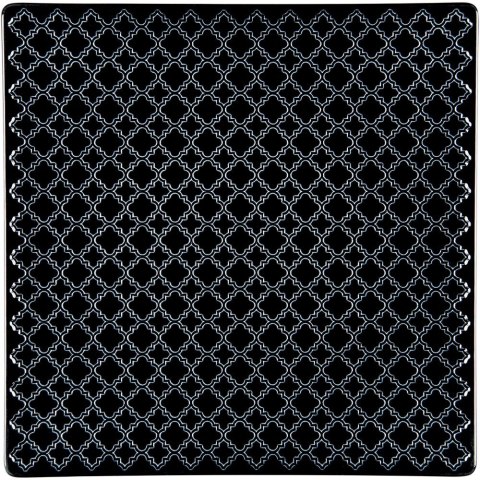 Talerz Płytki Kolor Czarny Marrakesz 305x305 mm | LUBIANA 390137