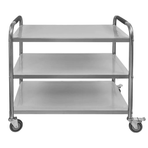 Wózek Gastronomiczny Kelnerski 90x50x90 cm Standard 3 Półki Stal Nierdzewna | MTP004686