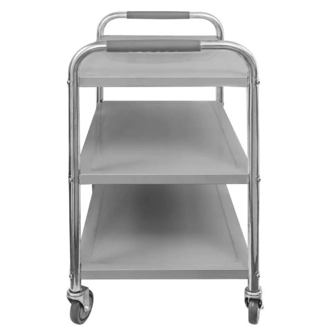 Wózek Gastronomiczny Kelnerski 90x50x90 cm Standard 3 Półki Stal Nierdzewna | MTP004686