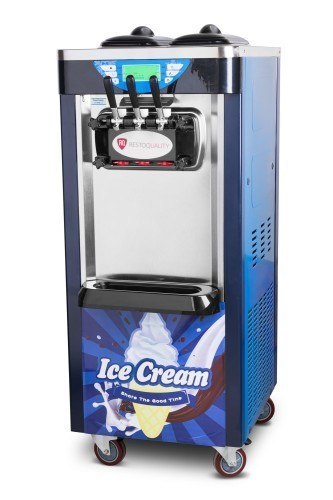 Maszyna do Lodów Włoskich Automat Soft Nocne Chłodzenie 2 Smaki + Mix Niebieska 2x6l | RESTO QUALITY RQ208C-B
