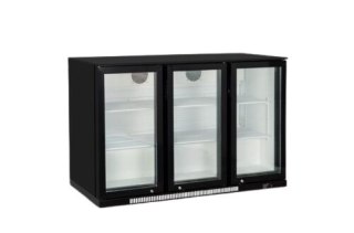 Profesjonalna Witryna Barowa 3-Drzwiowa 303l Drzwi Suwane | SZRON DBQ300LS / GLASS