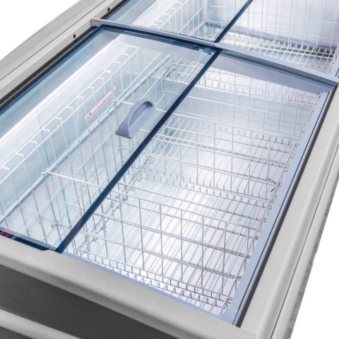 Profesjonalna Zamrażarka Skrzyniowa Przeszklona 437l 1850x850x870mm | MTP003292