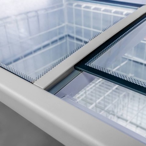 Profesjonalna Zamrażarka Skrzyniowa Przeszklona 437l 1850x850x870mm | MTP003292