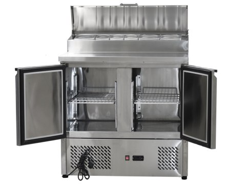 Profesjonalny Stół Chłodniczy z Nadstawką (5xGN 1/6) 900x700x970mm | SZRON ESL3832