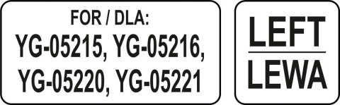 Prowadnica Lewa Zapasowa Półki 534x650 | YATO YG-05404