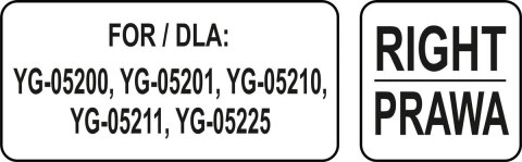 Prowadnica Prawa Zapasowa Półki 534x650 | YATO YG-05402