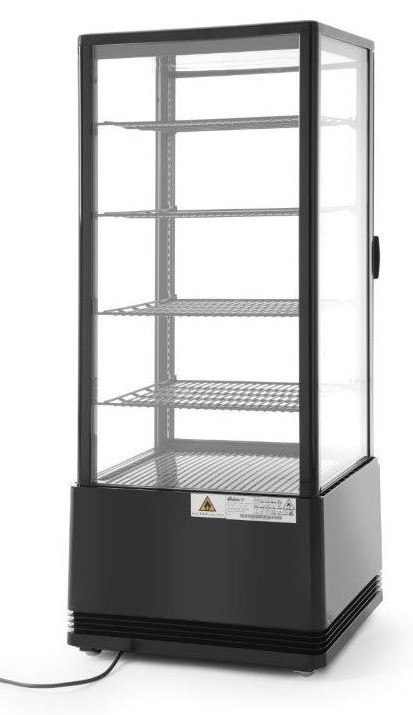 Witryna Chłodnicza Ekspozycyjna 98l Czarna | HENDI 233269