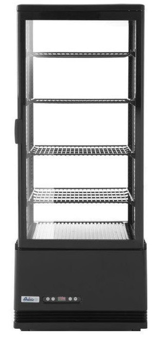 Witryna Chłodnicza Ekspozycyjna 98l Czarna | HENDI 233269