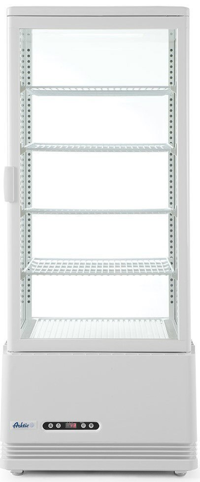 Witryna Chłodnicza Lodówka Na Napoje Ciastka 98l Biała | HENDI 233665