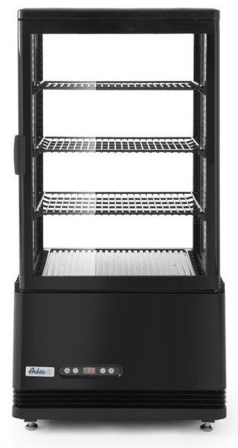 Witryna Chłodnicza Na Kanapki i Napoje 68l Czarna | HENDI 233238