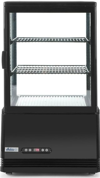 Witryna Chłodnicza Słupek Na Ciastka 58l Czarna | HENDI 233627