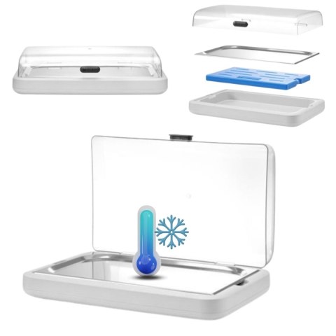 Witryna Chłodząca Uniq GN 1/1 Biała | HENDI 871911