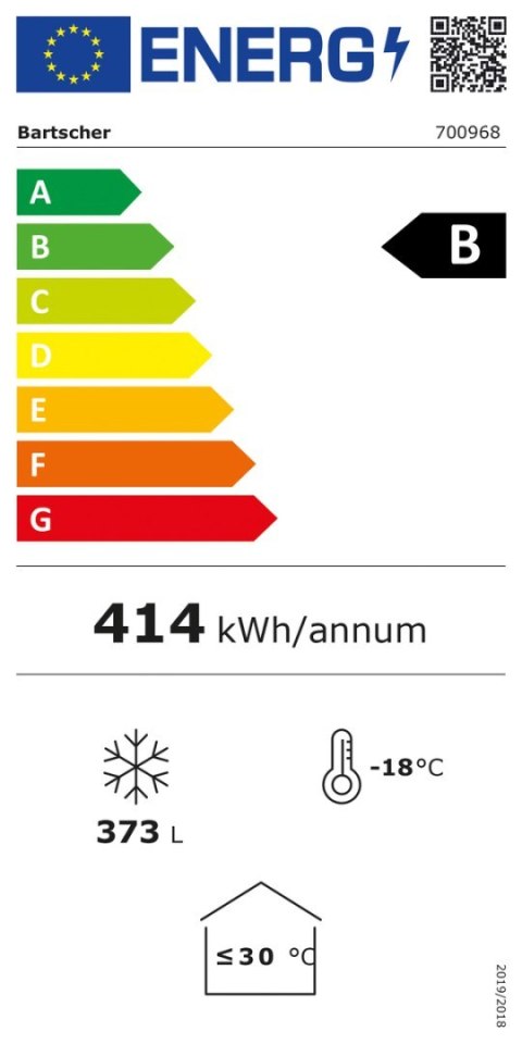 Zamrażarka Skrzyniowa 391L 1300x720x835mm | BARTSCHER 700968