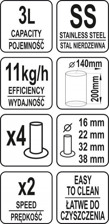 Nadziewarka Do Kiełbas 3l Yato Yg-03350 Szpryca Do Domowych Wędlin