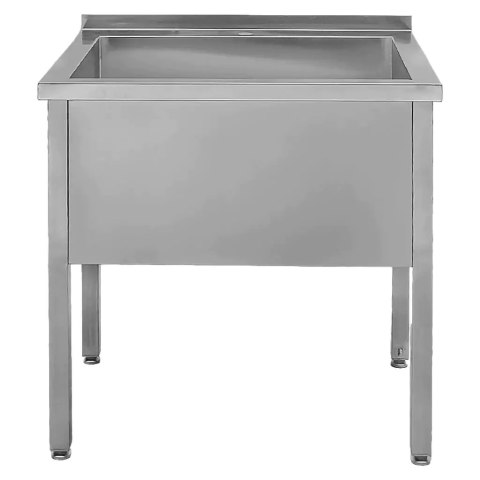 Basen Zlew Gastronomiczny Spawany Jednokomorowy 80x70x85 cm Stal Nierdzewna | MTP001982