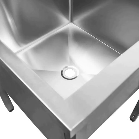 Basen Zlew Gastronomiczny Spawany Jednokomorowy 80x70x85 cm Stal Nierdzewna | MTP001982