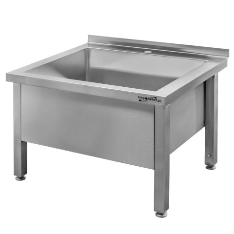 Basen Zlew Gastronomiczny Spawany Jednokomorowy Niski 700x600x500mm | MTP001988