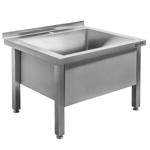Basen Zlew Gastronomiczny Spawany Jednokomorowy Niski 700x600x500mm | MTP001988