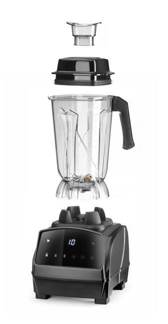 Blender Barmański Elektroniczny Bpa Free 2,5l Czarny 230V/1680W | HENDI 238103