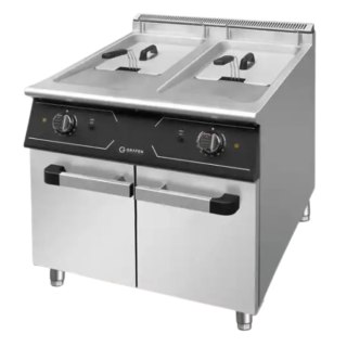 Frytownica Elektryczna Podwójna z Szafką 24 kW 400V 700x700x850 mm Perfecta | GRAFEN GREF2C