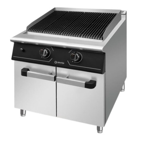 Grill Gazowy z Lawą Wulkaniczną 14,4 kW 700x700x850 mm Perfecta | GRAFEN GRLG2C