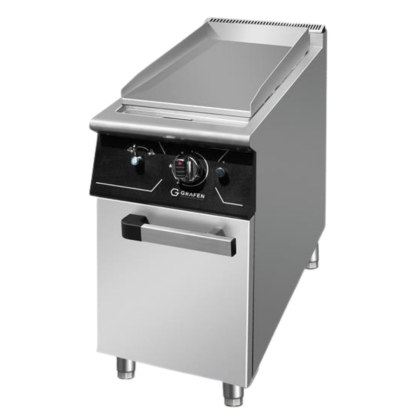 Grill Elektryczny Ryflowany z Szafką 4,5 kW 400V 400x700x850 mm Perfecta | GRAFEN GREG1C