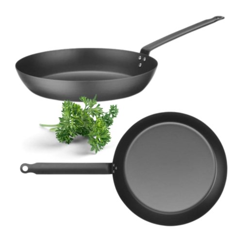 Patelnia ze Stali Węglowej Profesjonalna Ø282x504 mm | HENDI 628034