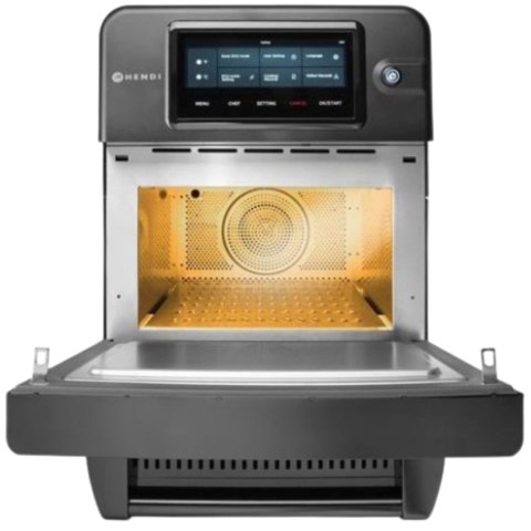 Piec Konwekcyjno-Mikrofalowy Combiturbo 18l Czarny 3000W | HENDI 281277
