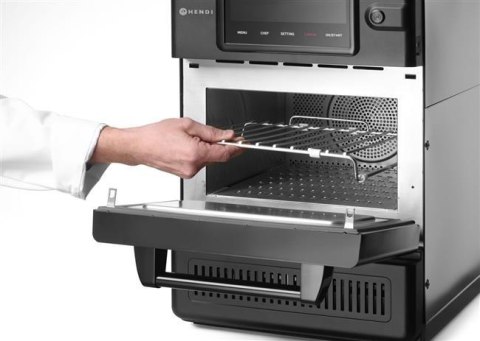 Piec Konwekcyjno-Mikrofalowy Combiturbo 18l Czarny 3000W | HENDI 281277