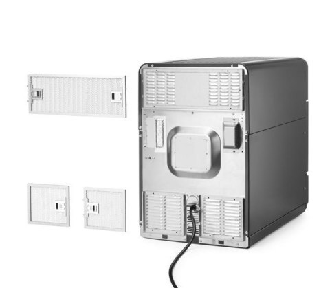 Piec Konwekcyjno-Mikrofalowy Combiturbo 18l Czarny 3000W | HENDI 281277