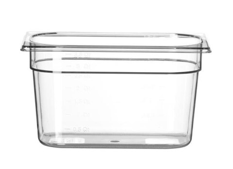 Pojemnik GN 1/4 Poliwęglan Profi Line 5,5l 265x162x200 | HENDI 861608