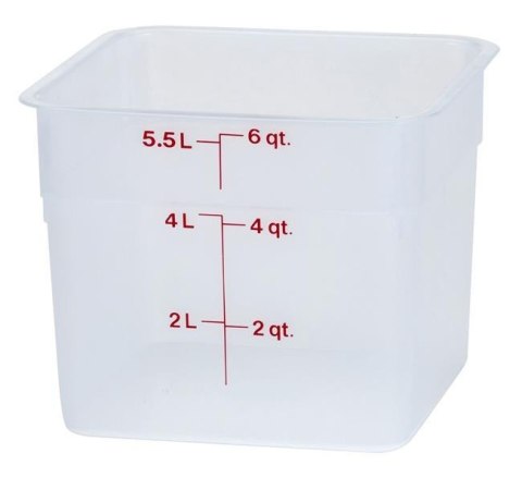 Pojemnik kW adratowy Polipropylen 5,7l 215x215x185 Cambro | HENDI 6SFSPP190