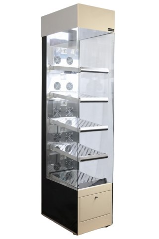 Profesjonalny Regał Grzewczy Ekspozycyjny 450x665x2150mm | HASPOL I-REG.W.O