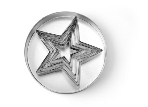 Formy do Wycinania - Zestaw Gwiazda 9 Szt. (H)30 mm | HENDI 673768