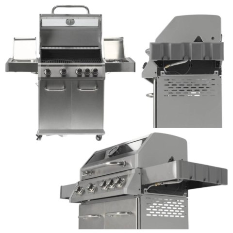 Grill Gazowy Itami 4+1 Stal Nierdzewna 14,2 kW z Szybą | YATO YG-20003