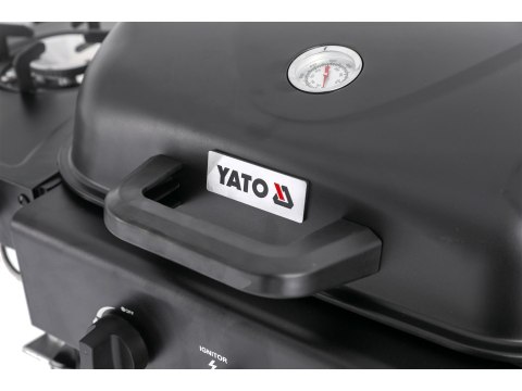 Grill Gazowy Ogrodowy Asahi 2+2 Palniki 5 kW 3w1 | YATO YG-20008