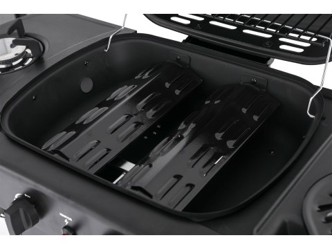 Grill Gazowy Ogrodowy Asahi 2+2 Palniki 5 kW 3w1 | YATO YG-20008