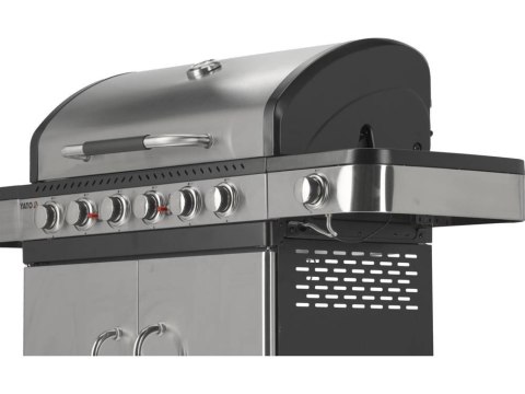 Grill Gazowy Ogrodowy Zushi 6+1 Stal Nierdzewna 20,2 kW | YATO YG-20004