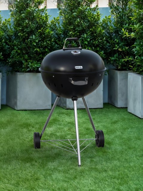 Grill Węglowy Okrągły 54cm Czarny | YATO YG-20300
