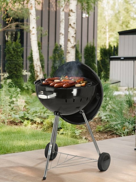 Grill Węglowy Okrągły 54cm Czarny | YATO YG-20300