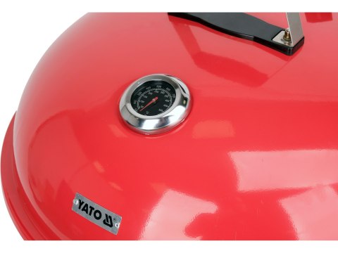 Grill Węglowy Okrągły 54cm Czerwony | YATO YG-20304