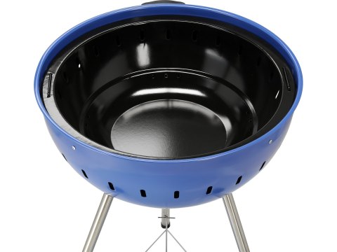 Grill Węglowy Okrągły 54cm Niebieski | YATO YG-20302