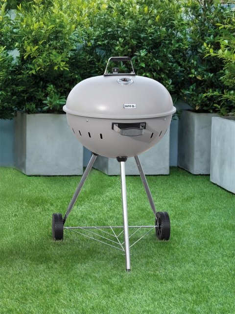 Grill Węglowy Okrągły 54cm Szary | YATO YG-20301