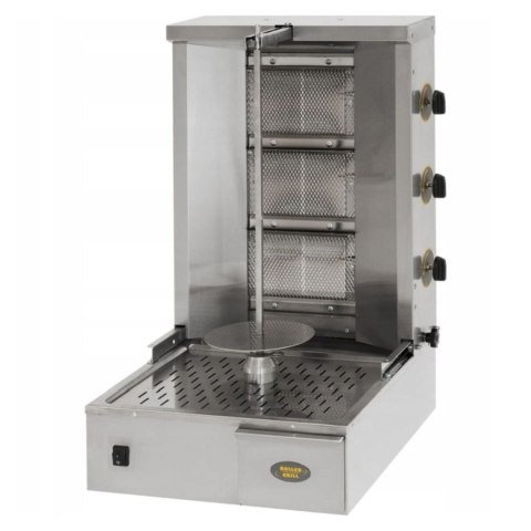 Gyros-Grill Profesjonalny Opiekacz do Kebaba - 10.5kW 25kg Wsad 3 Palniki | ROLLER GRILL GR 60 G