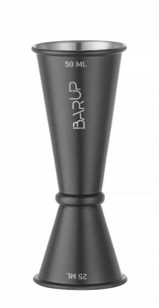 Jigger Miarka Barmańska 25/50 ml Bar Up Czarny Ø45x110mm | HENDI 596654