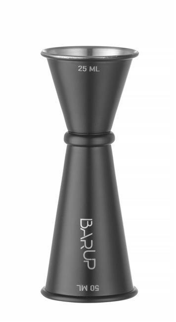 Jigger Miarka Barmańska 25/50 ml Bar Up Czarny Ø45x110mm | HENDI 596654